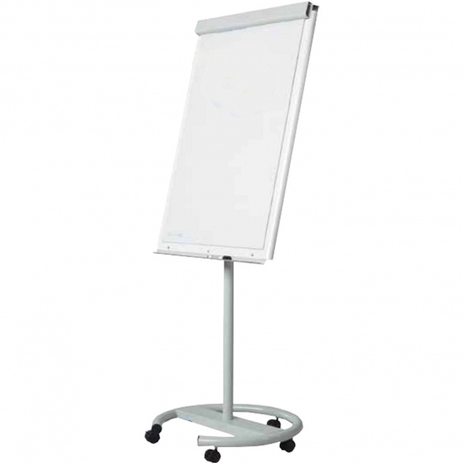 Flipchart fahrbar, magnethaftend, 2 seitlich ausziehbare Papierhalter, 